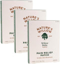 Nature's Willow Natural Pain Relief Patches for Muscles & Joints | Fast-Acting with White Willow Bark | Free from Artificial Fragrances & Dyes | 6 Patches per Pack (3-Pack) - TrustMedUSA
