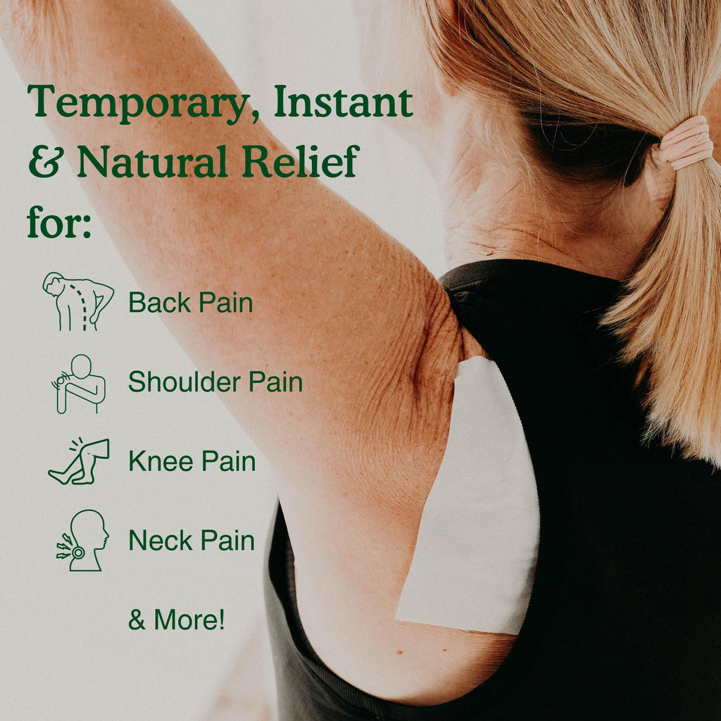 Nature's Willow Natural Pain Relief Patches for Muscles & Joints | Fast-Acting with White Willow Bark | Free from Artificial Fragrances & Dyes | 6 Patches per Pack (3-Pack) - TrustMedUSA