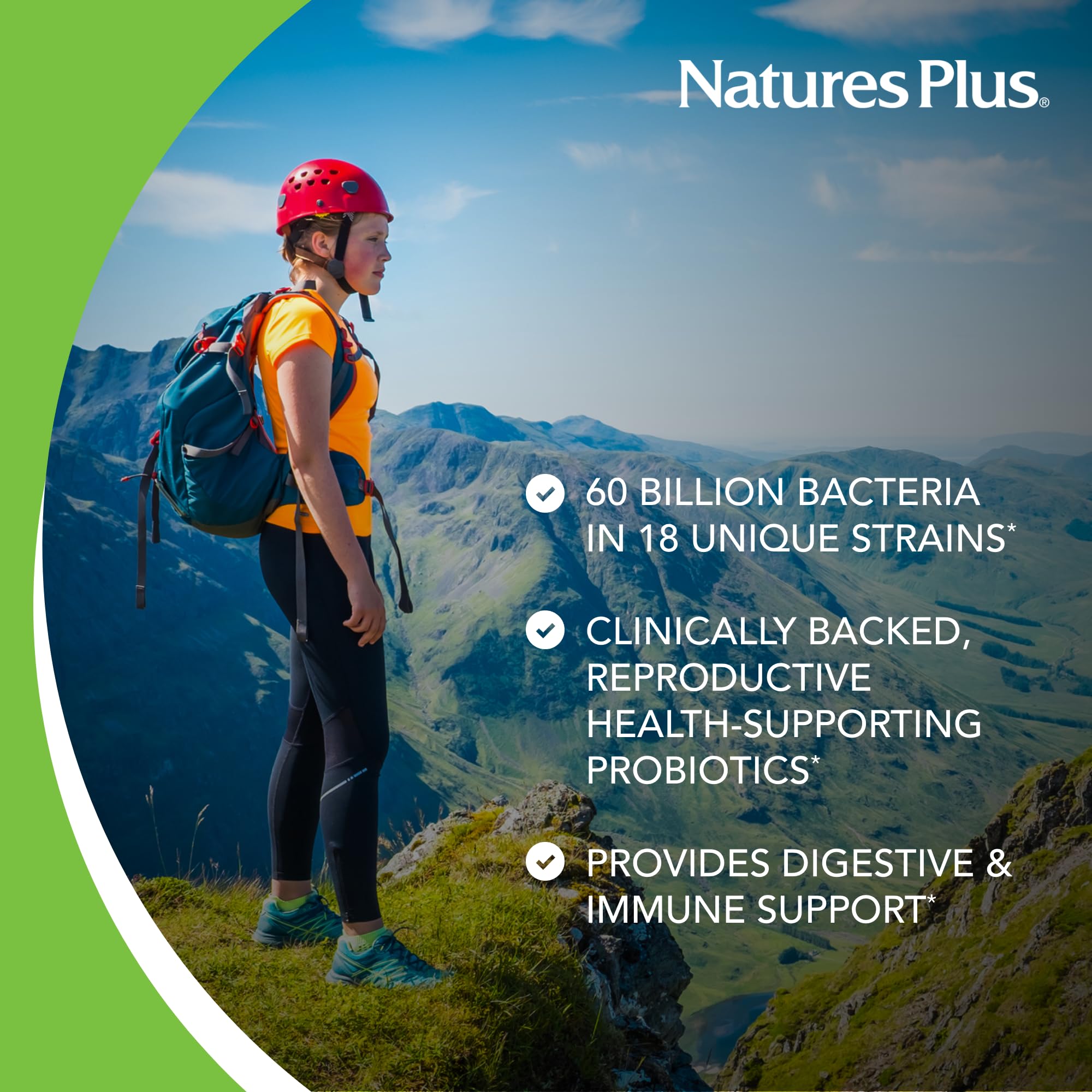 NaturesPlus GI Natural Probiotic Women - 30 Capsules - Digestive & Immune Support, Urinary Tract Health - Includes Cranberry - Gluten Free - 30 Servings - TrustMedUSA