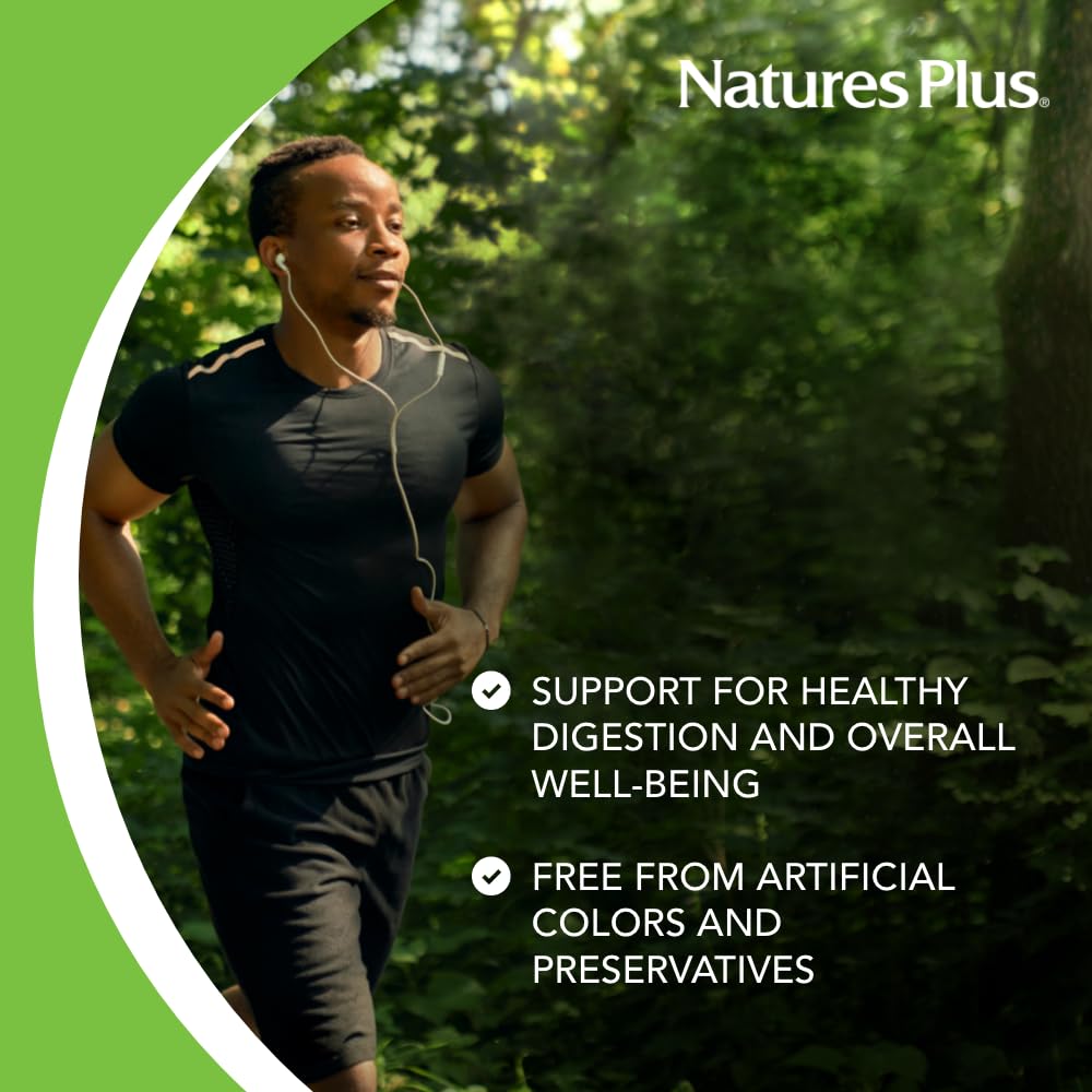 NaturesPlus Papaya Enzyme - 180 Chewable Tablets - Digestive Aid Supplement with Amylase & Protease - Helps Reduce Gas, Bloating, Stomach Upset & Discomfort - Vegan, Gluten Free - 180 Servings - TrustMedUSA