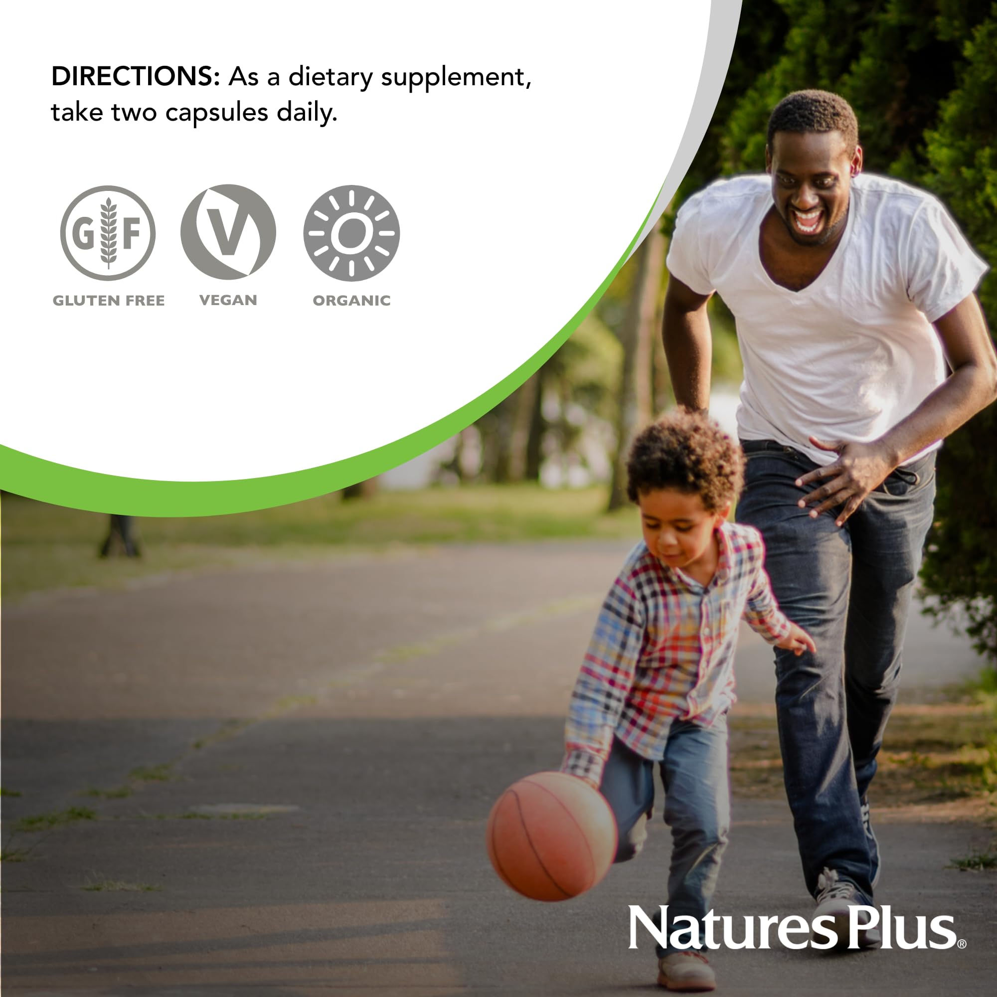 NaturesPlus Source of Life Garden Vitamin C - 60 Capsules - Immune System Support - USDA Certified Organic, Non-GMO, Vegan, Gluten Free - 30 Servings - TrustMedUSA