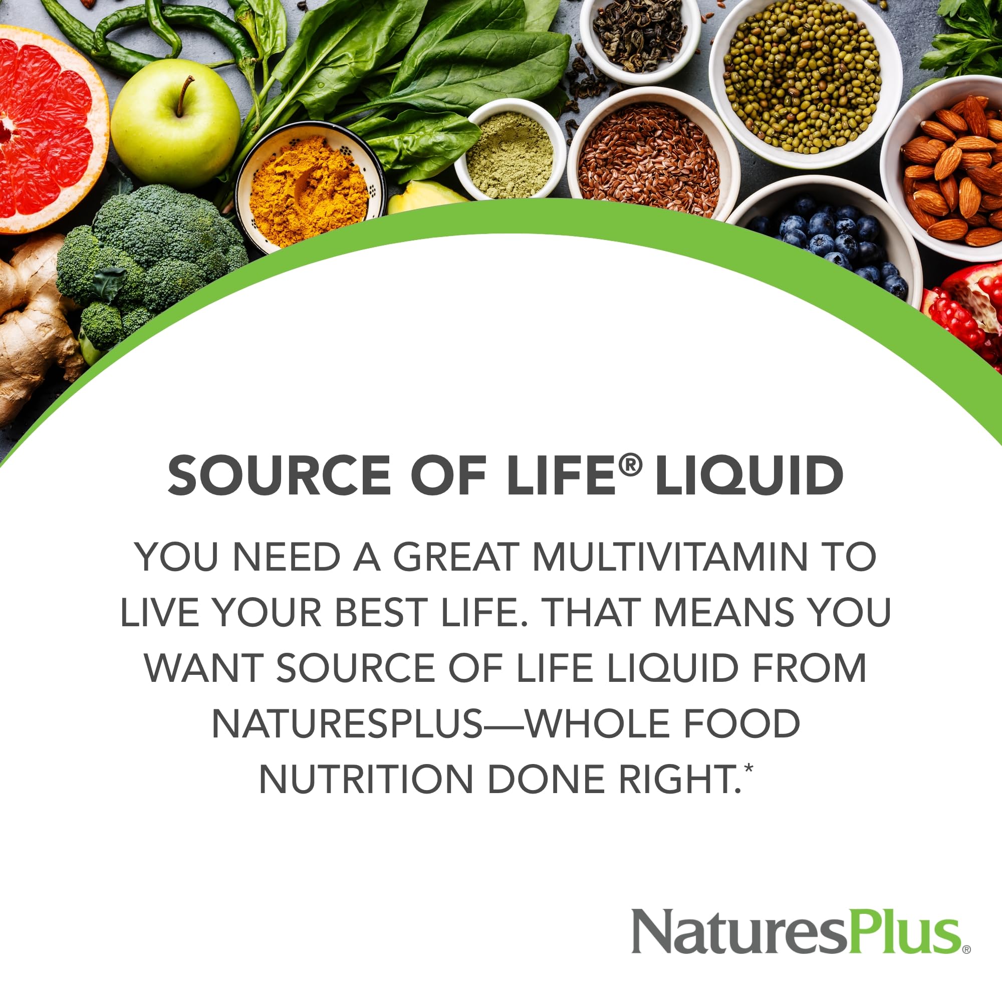 NaturesPlus Source of Life Liquid, Tropical Fruit - 8 fl oz - Multivitamin & Mineral Supplement - Gluten Free, Vegetarian - 8 Servings - TrustMedUSA
