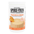 NaturesPlus SPIRU-TEIN, Peaches & Cream - 1.12 lb - Plant-Based Protein Powder - Vitamins & Minerals for Energy - Vegetarian, Gluten Free - 15 Servings - TrustMedUSA