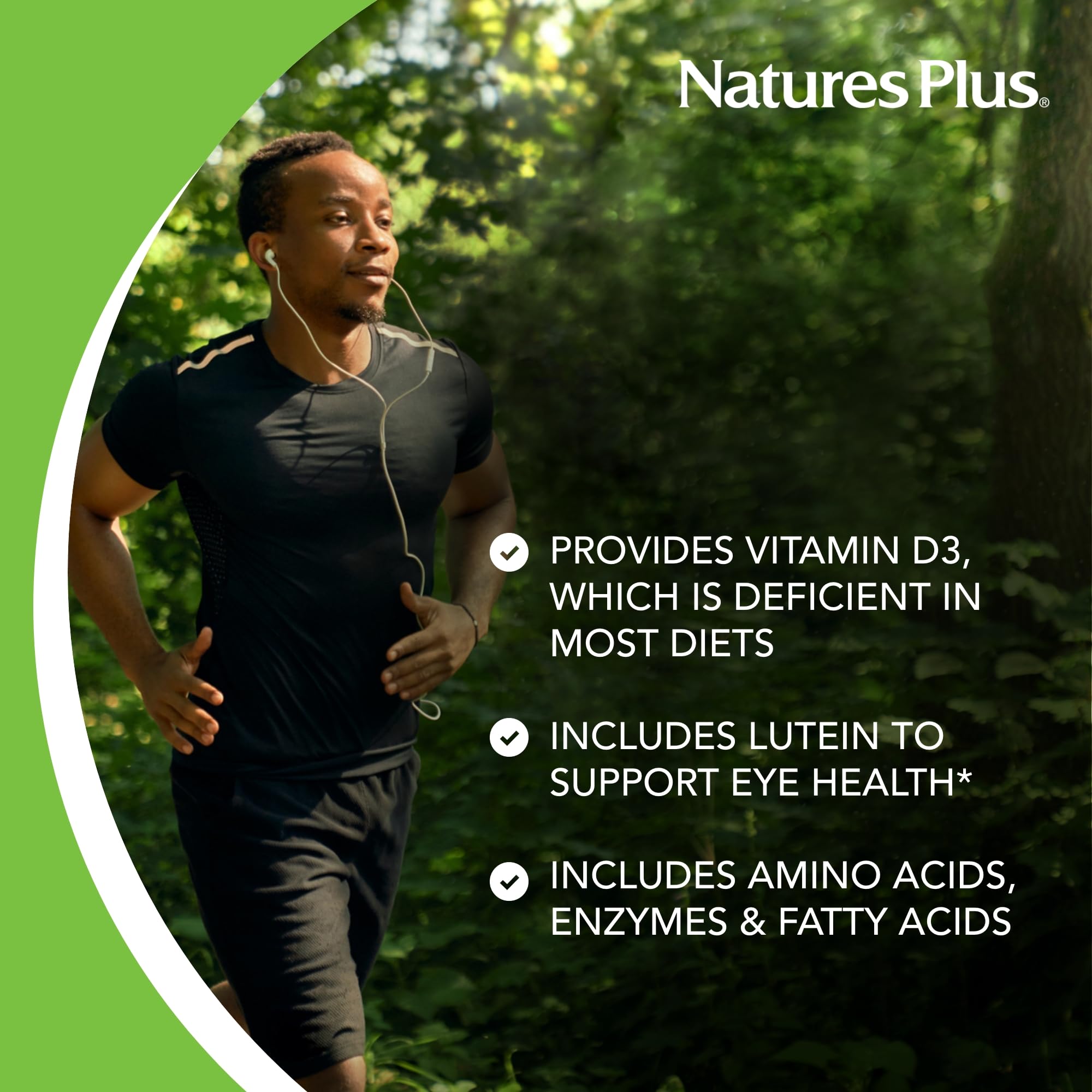 NaturesPlus Ultra Source of Life No-Iron Multivitamin - 180 Tablets - Supports Immune Health, Energy & Overall Well-Being - with Lutein & Vitamin D3 - Vegetarian & Gluten Free - 60 Servings - TrustMedUSA