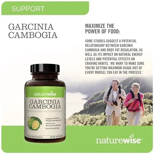 Naturewise Garcinia Cambogia with Pure Garcinia Cambogia Extract, 60% HCA Concentrati - TrustMedUSA