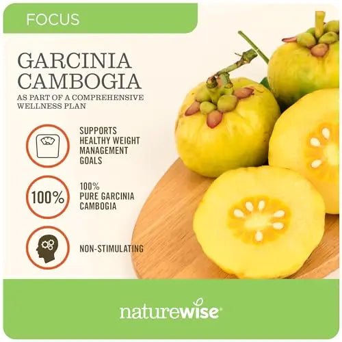 Naturewise Garcinia Cambogia with Pure Garcinia Cambogia Extract, 60% HCA Concentrati - TrustMedUSA
