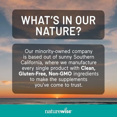 NatureWise Multivitamin for Women + Stress Support with Organic Whole Foods & Natural Minerals - B-Complex + Vitamin C + D3 K2 for Immunity, Hair, Skin & Nails - Non-GMO - 60 Capsules[30-Day Supply] - TrustMedUSA