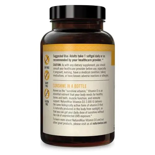 NatureWise Vitamin D3 2000iu (50 mcg) Healthy Muscle Function, and Immune Support - TrustMedUSA