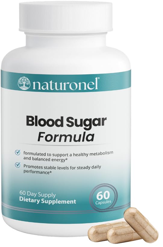 Naturonel Blood Sugar Formula – Metabolic Support with Cinnamon, Banaba, Bitter Melon, Guggul, Licorice, Gymnema, Juniper, Alpha Lipoic Acid & Chromium | Made in USA, GMP Certified - TrustMedUSA