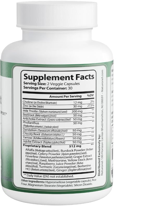Naturonel Liver Protect – Liver Cleanse Detox & Repair | Liver Detox with Milk Thistle, Beetroot, Artichoke, Dandelion, Chicory, Yarrow, Jujube & Herbal Detox Blend | Made in USA, GMP Certified (1) - TrustMedUSA