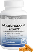 Naturonel Macular Support Formula – Vision & Eye Health with Lutein, Zeaxanthin, Bilberry, Eyebright & Antioxidants | Non-GMO, Made in USA, GMP Certified – 60 Capsules, 30 Day Supply (1) - TrustMedUSA