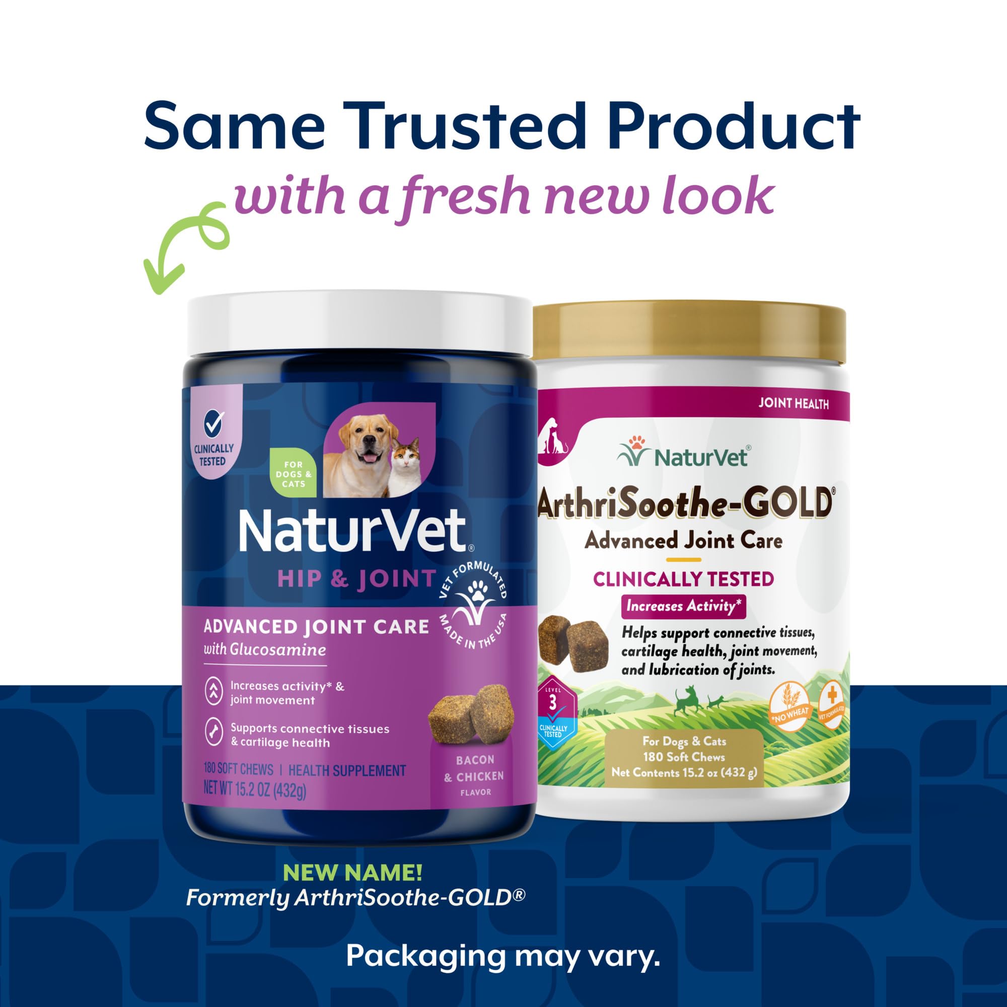 NaturVet ArthriSoothe-Gold Level 3 Advanced Joint Care for Dogs – Soft Chew Dog Supplement with Glucosamine, MSM, Chondroitin & Hyaluronic Acid – Wheat-Free Pet Supplements – 180 Ct. - TrustMedUSA