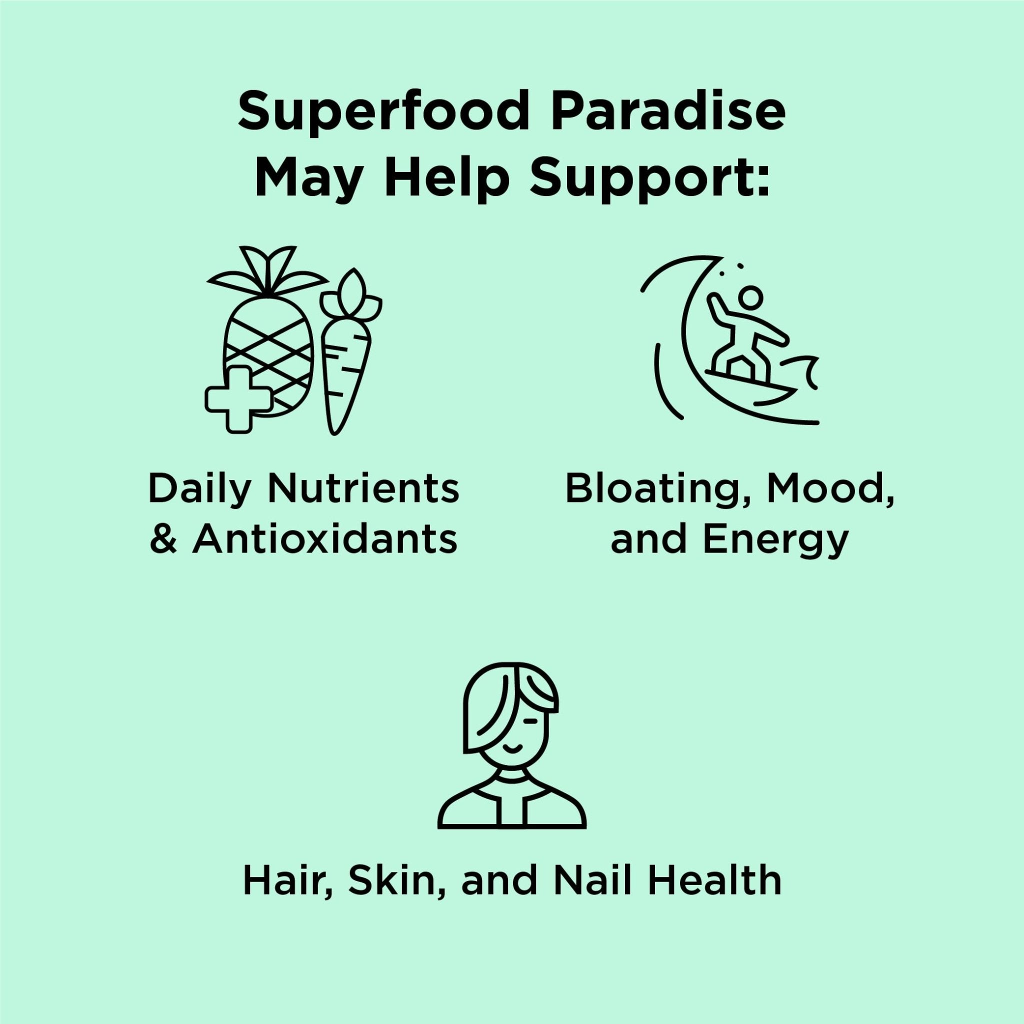 nbpure Earthy Andy Superfood Paradise, Mango Pineapple, 30 Servings - TrustMedUSA