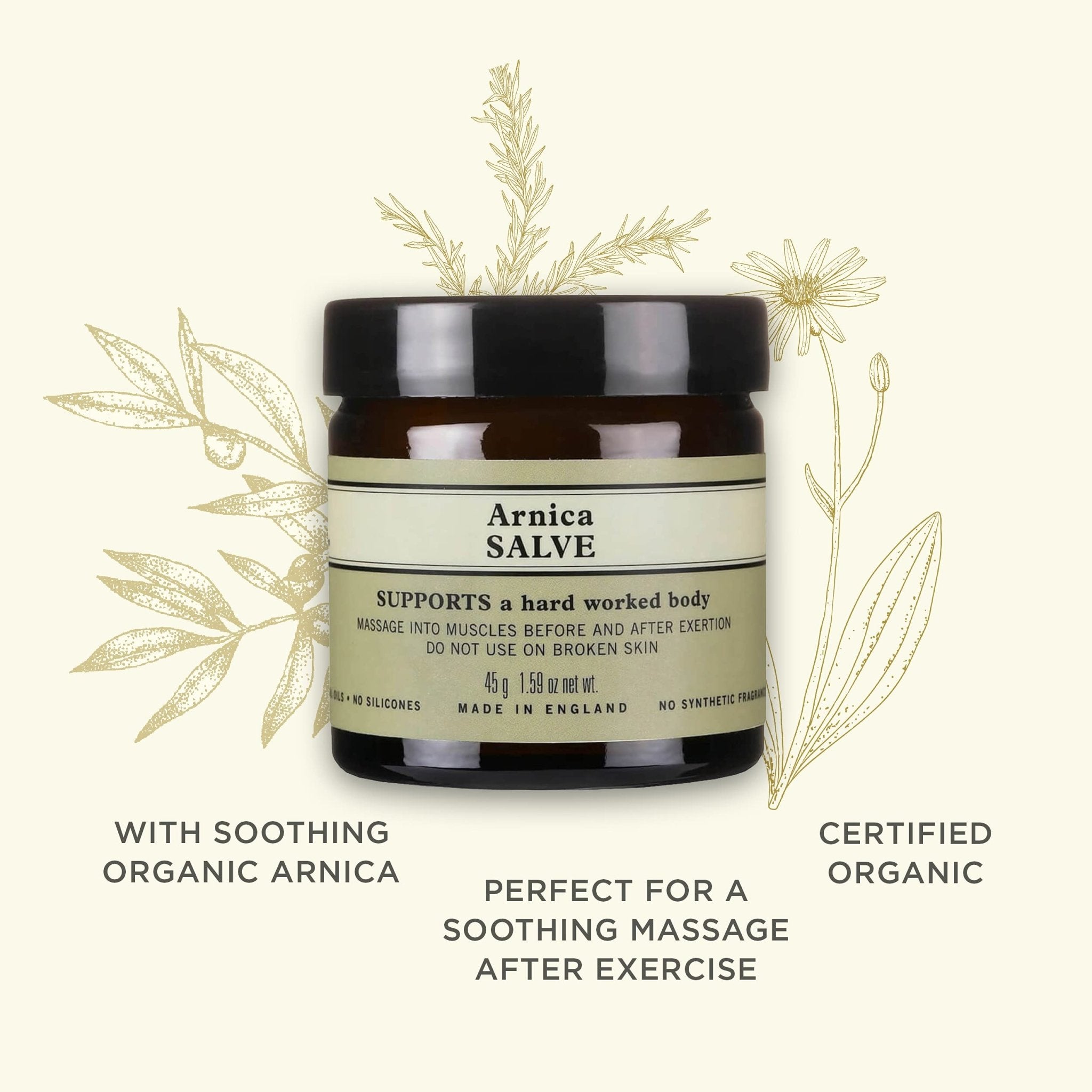 Neal's Yard Arnica Salve with Nourishing Oils & Soothing Beeswax for Sore Muscles, Aches & Stiffness, Vegetarian Approved, Cruelty Free,1.59 oz - TrustMedUSA