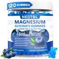 Nedtol Magnesium Glycinate Gummies 600mg, Sugar Free Magnesium Potassium Supplement for Adults with Magnesium L-Threonate, Vitamin D, B6,and CoQ10 for Sleep, Body Support and Relaxation,120 Count - TrustMedUSA