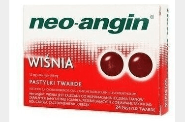 NEO-ANGIN 24 lozenges treatment pharyngeal Cherry Flavour - Maple Wellness Supplements