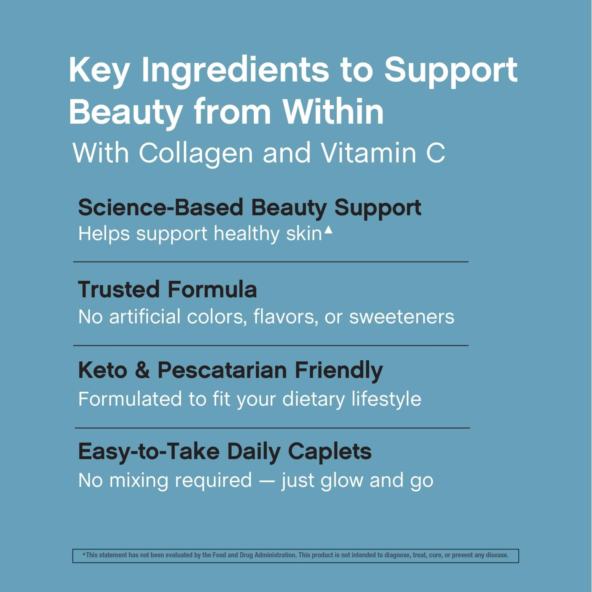 NeoCell Collagen Peptides Pills | 400 Caplets | Grass Fed | with Vitamin C | Superior Absorption Formula | for Women and Men - Maple Wellness Supplements