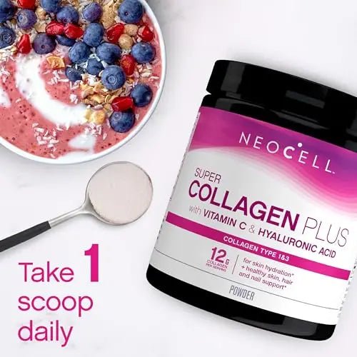 NeoCell Super Collagen Plus With Vitamin C and Hyaluronic Acid, For Skin Hydration - TrustMedUSA