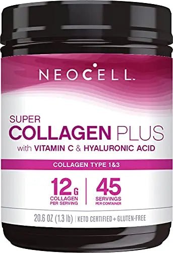 NeoCell Super Collagen Powder, Collagen Plus includes Vitamin C & Hyaluronic Acid - TrustMedUSA