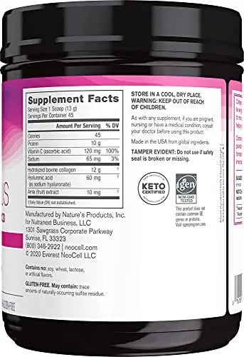 NeoCell Super Collagen Powder, Collagen Plus includes Vitamin C & Hyaluronic Acid - TrustMedUSA