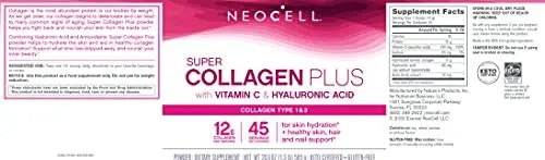 NeoCell Super Collagen Powder, Collagen Plus includes Vitamin C & Hyaluronic Acid - TrustMedUSA