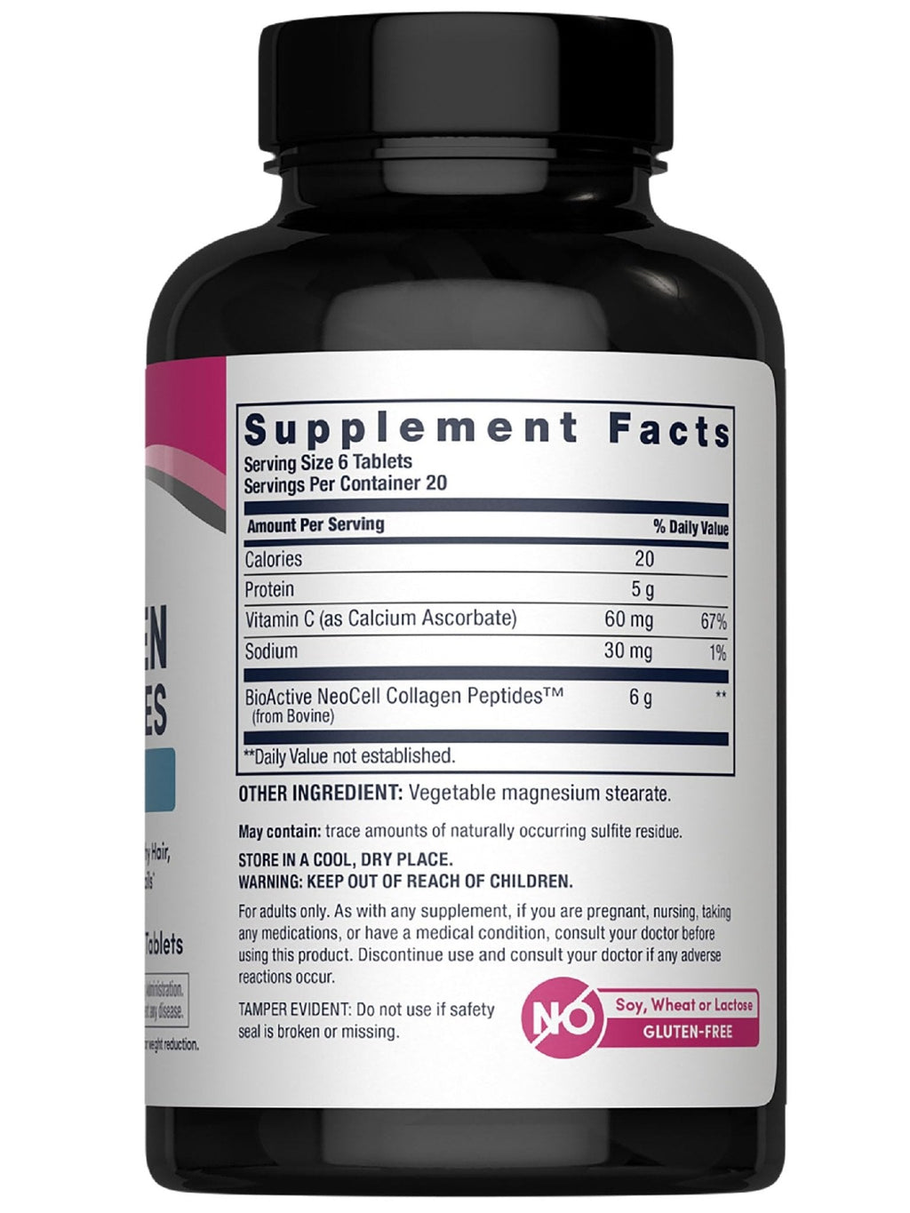 NeoCell Super Collagen with Vitamin C, 120ct Collagen Pills, Non-GMO, Grass Fed, Paleo Friendly, Gluten Free, Collagen Peptides Types 1 & 3 for Hair, Skin, Nails and Joints - Maple Wellness Supplements