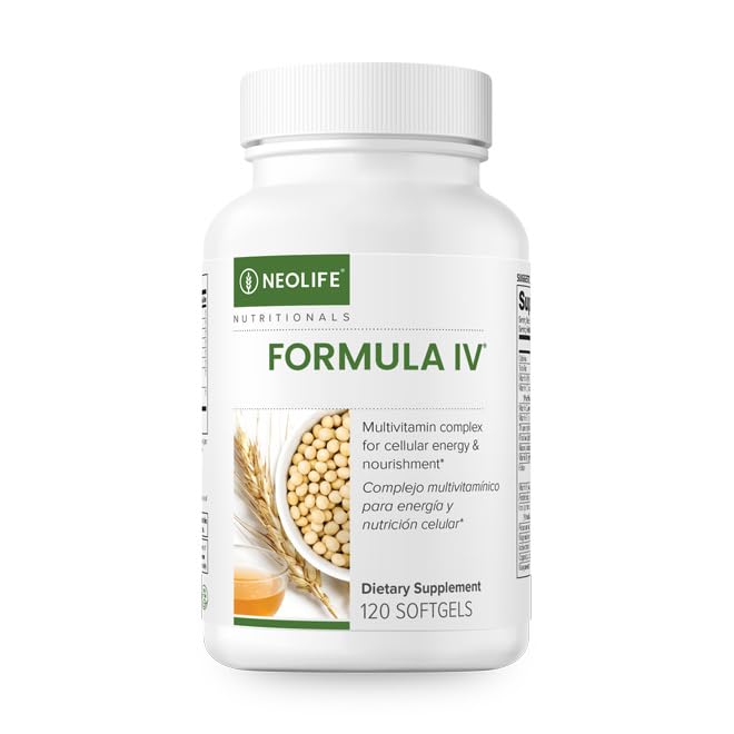 NeoLife - Formula IV Softgel - Vitamins A, C, D, E, B Complex, Multivitamins & Multi-Minerals, Multivitamin for Women & Men, TRE-EN-EN Grain Blend Supplements, Phyto Enzyme Blend - 120 Softgels - TrustMedUSA