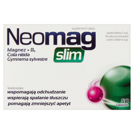 Neomag SLIM 50 Tab. helps with weight loss, magnesium + vitamin B6 - TrustMedUSA
