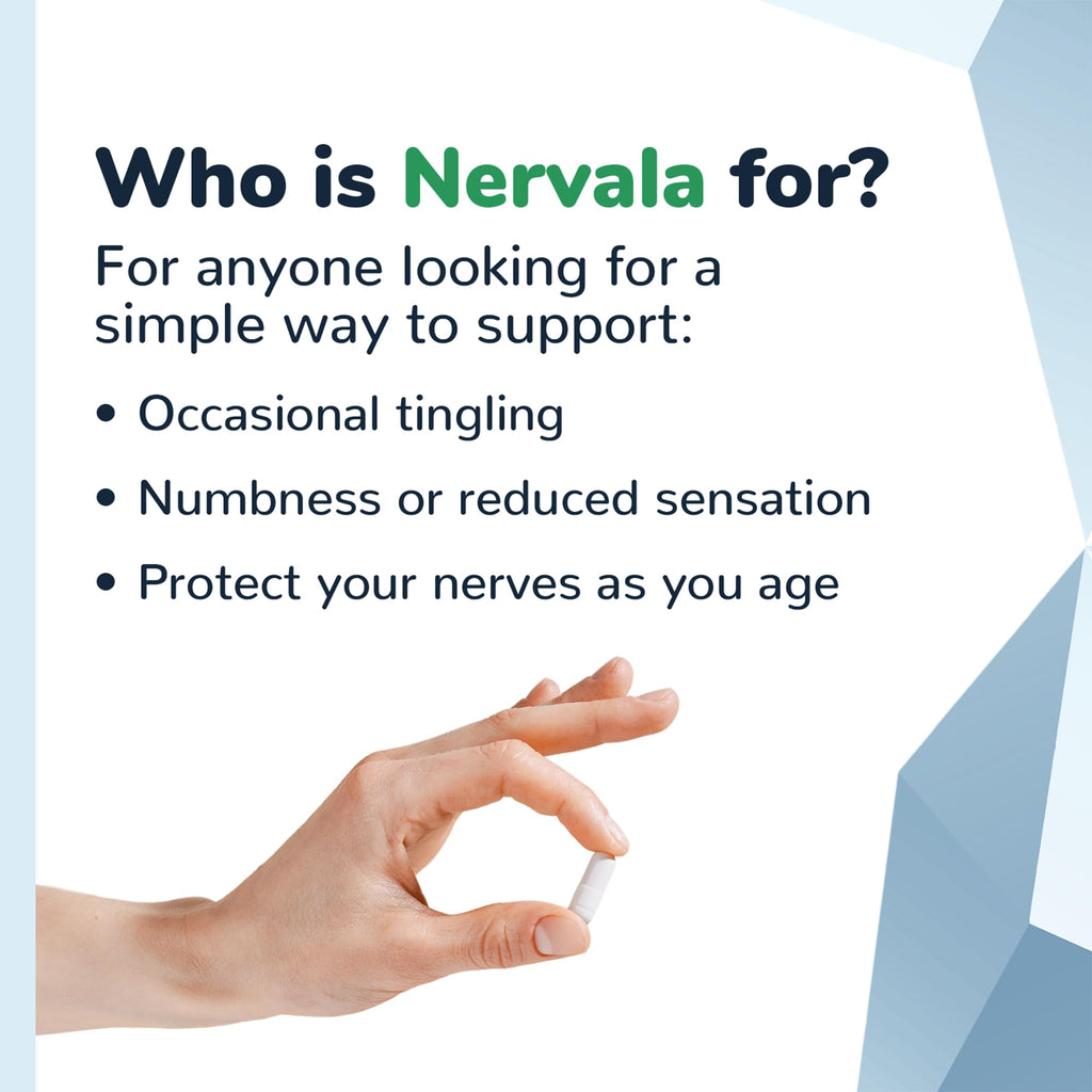 Nervala - Alpha Lipoic Acid 600mg - ALA Supplement Antioxidant for Nerve, Energy & Circulation Support- Extra Strength with Benfotiamine - Made in USA, Lab Tested - 30 Capsules, 1 Month Supply - TrustMedUSA