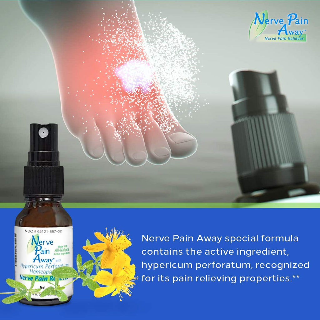 Nerve Pain Away – Homeopathic Topical Spray for Temporary Nerve Pain Relief in Hands and Feet - TrustMedUSA
