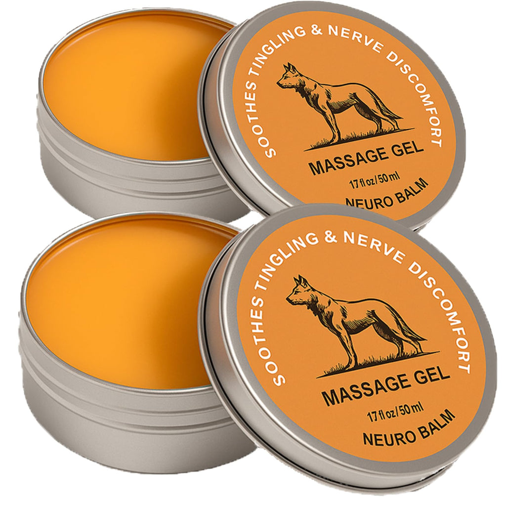 Nerve Relief Balm | Magnesium Neuro Balm for Neuropathy, Natural Joint Care Soothing Massage Cream, Arnica Oil, Camphor Blue, Chamomile Extract 50ml (2) - TrustMedUSA