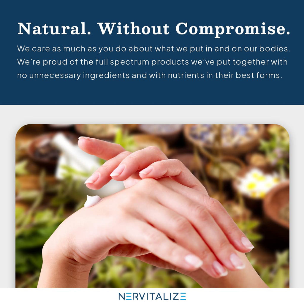 Nervitalize Fast Acting Nerve Pain Relief Cream Maximum Strength Formula - 3 fl oz - Helps Provide Neuro Pain Relief and Deep Nerve Nourishment to Support Normal Nerve Function - Made in The USA - TrustMedUSA