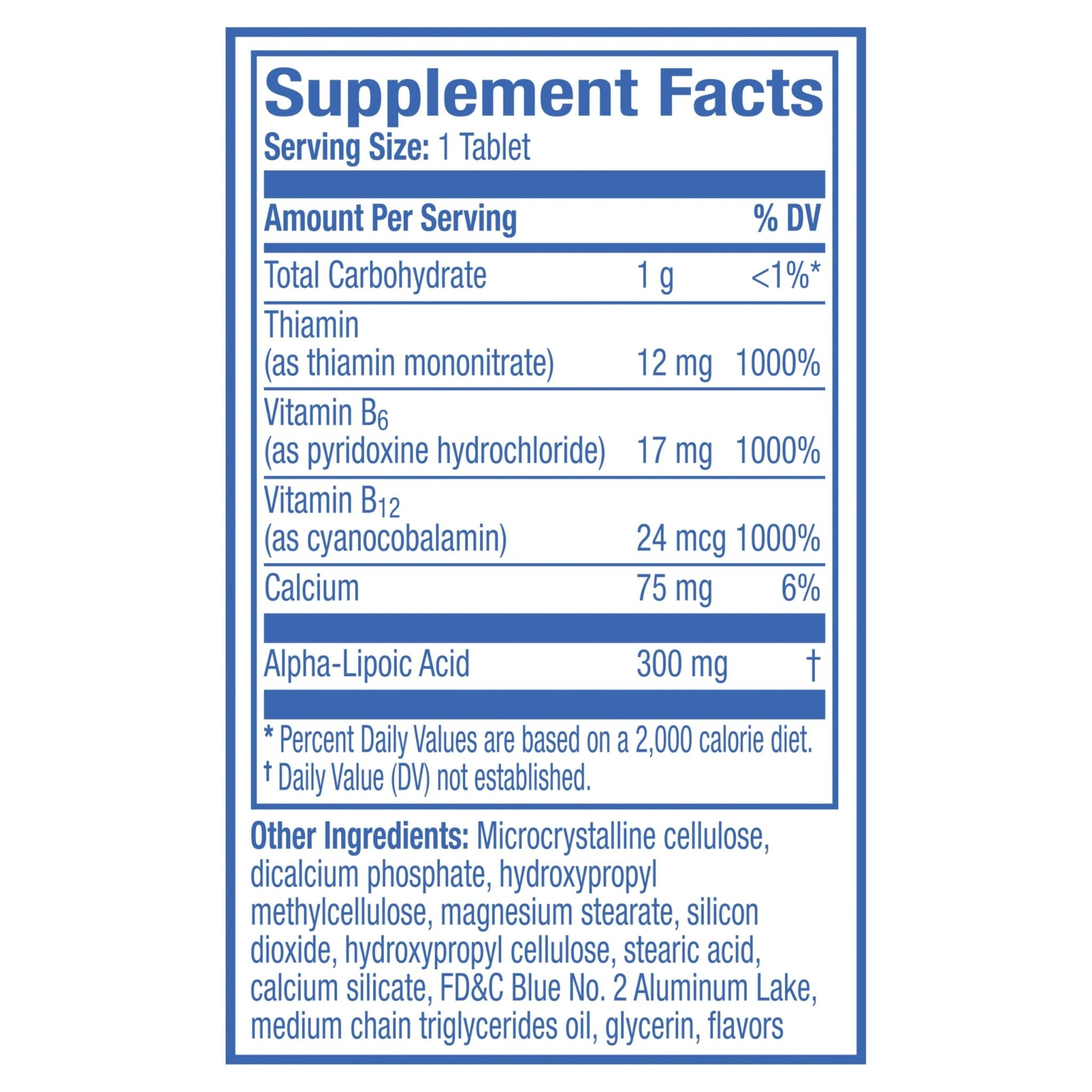 Nervive Nerve Health, Alpha Lipoic Acid, Fortify Nerve Health, Healthy Nerve Function, Healthy Blood Circulation, Supplement, Tablet, 60 Tablets - TrustMedUSA