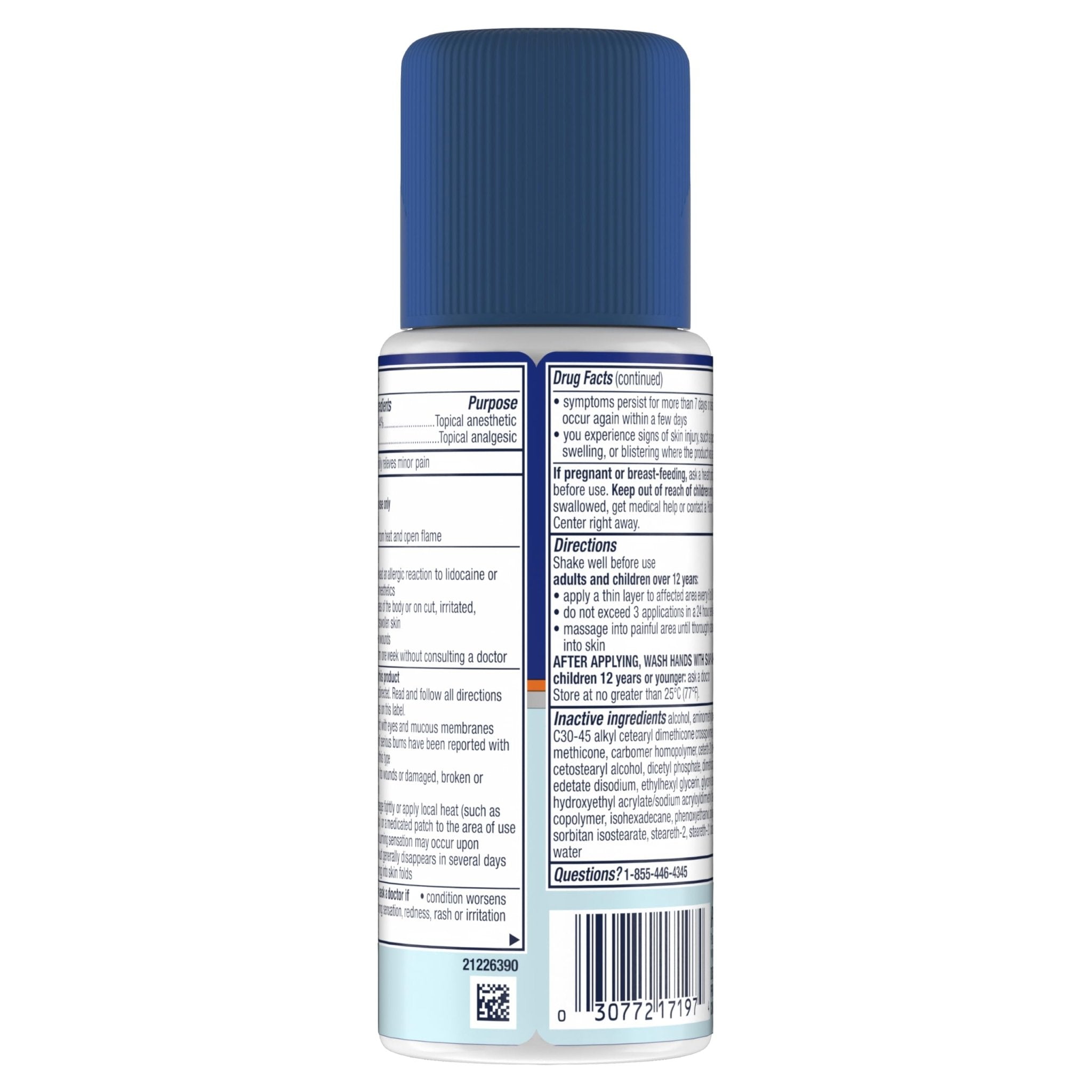 Nervive Pain Relieving Roll On, Lidocaine Roll On, Nervive Pain Relief, Lidocaine Topical, Foot Pain, Leg Pain, Hand Pain, Max Strength Formula, 4.6oz - TrustMedUSA