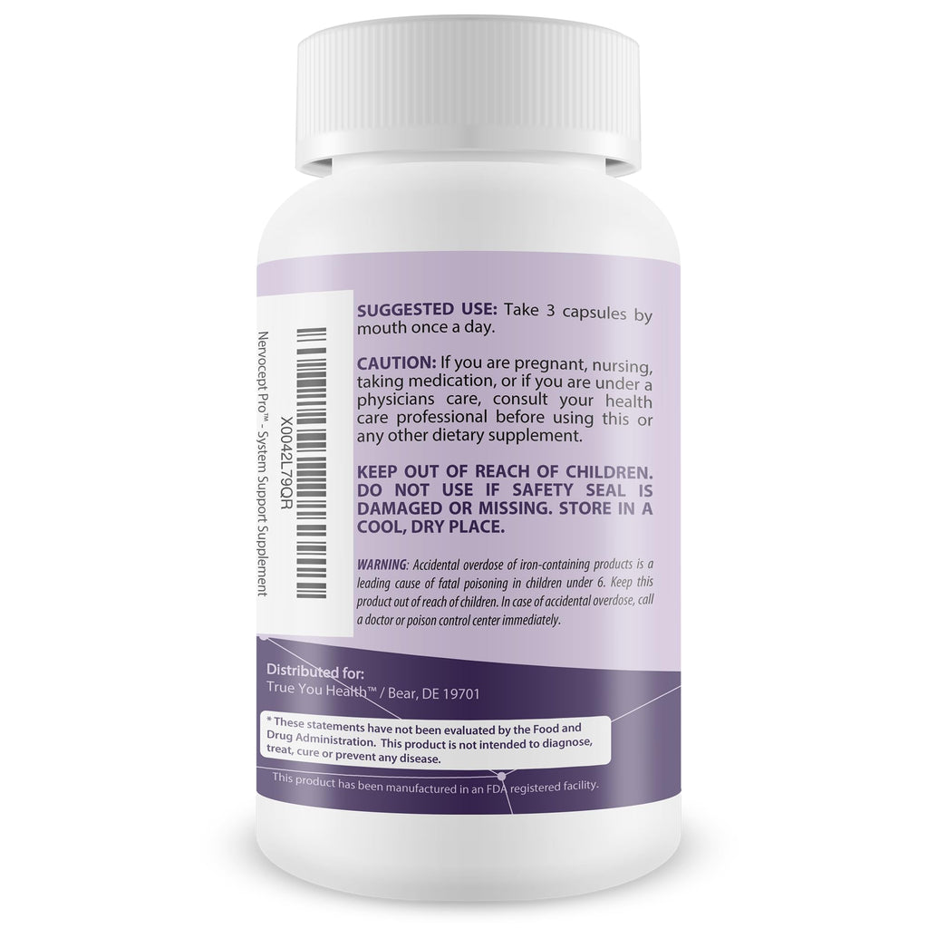Nervocept Pro - Our Best Nerve Support Capsules - Lions Mane, Magnesium, Vitamin B For Nerve Repair - Vitamin D for Nerves - Lions Mane Memory & Nerve Support - Vitamin B12 Nerve Support - TrustMedUSA