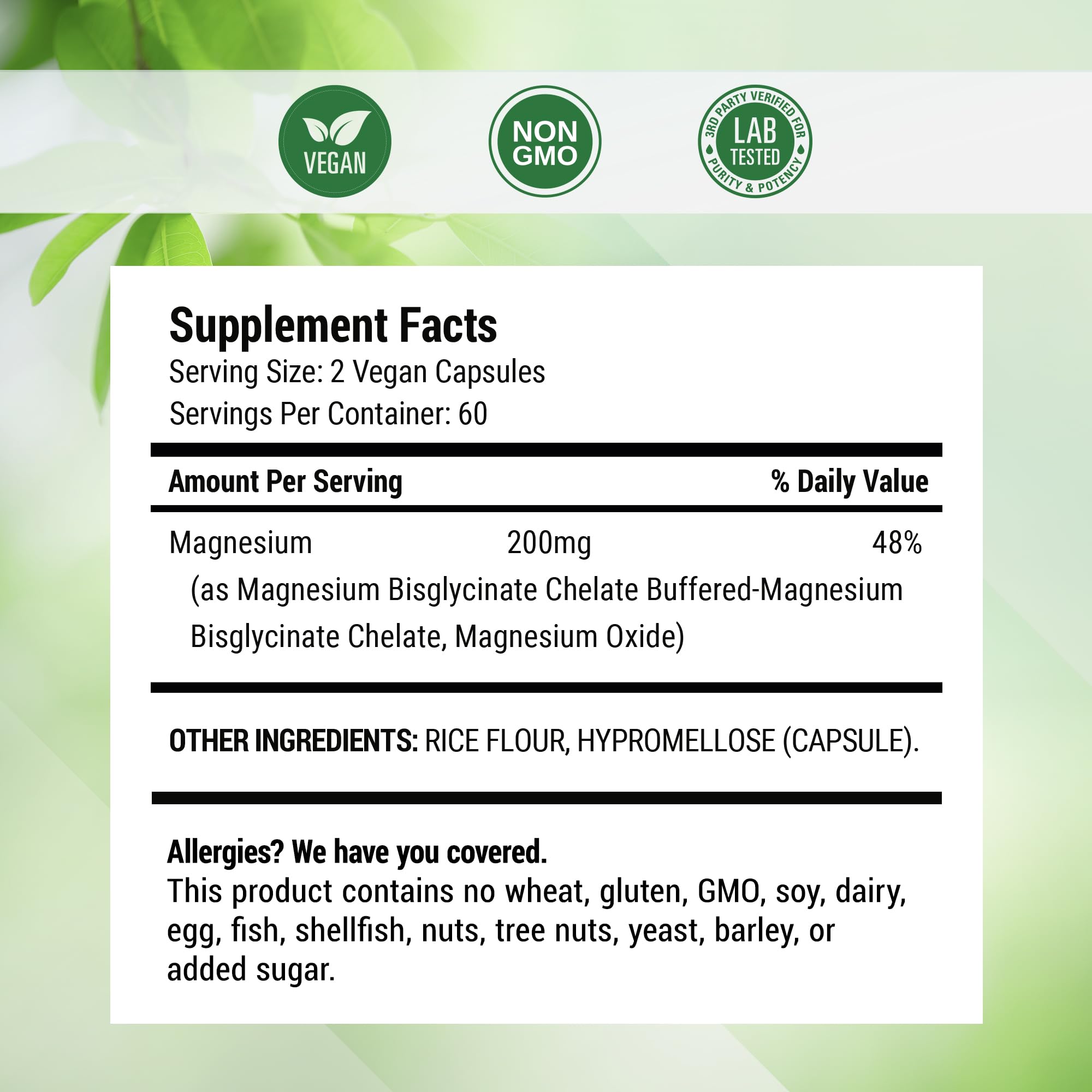 Nested Naturals Magnesium Glycinate Chelate - 200mg Chelated Magnesium Supplement for Muscle Cramps, Relaxation, & Sleep Support - 100% Albion TRACCS Buffered - TrustMedUSA