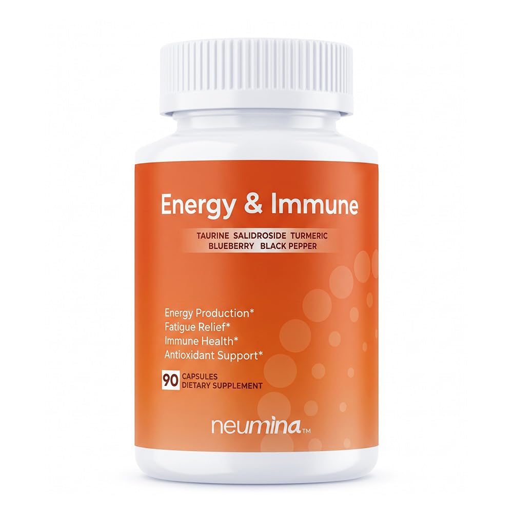 NEUMINA Women's Energy & Immune Complex, Energy Production, Fatigue Relief, Immune Health, Antioxidant Support, Vegan, Non-GMO, Made in USA, 90 Servings - Maple Wellness Supplements
