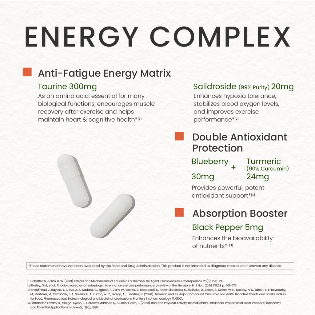 NEUMINA Women's Energy & Immune Complex, Energy Production, Fatigue Relief, Immune Health, Antioxidant Support, Vegan, Non-GMO, Made in USA, 90 Servings - Maple Wellness Supplements