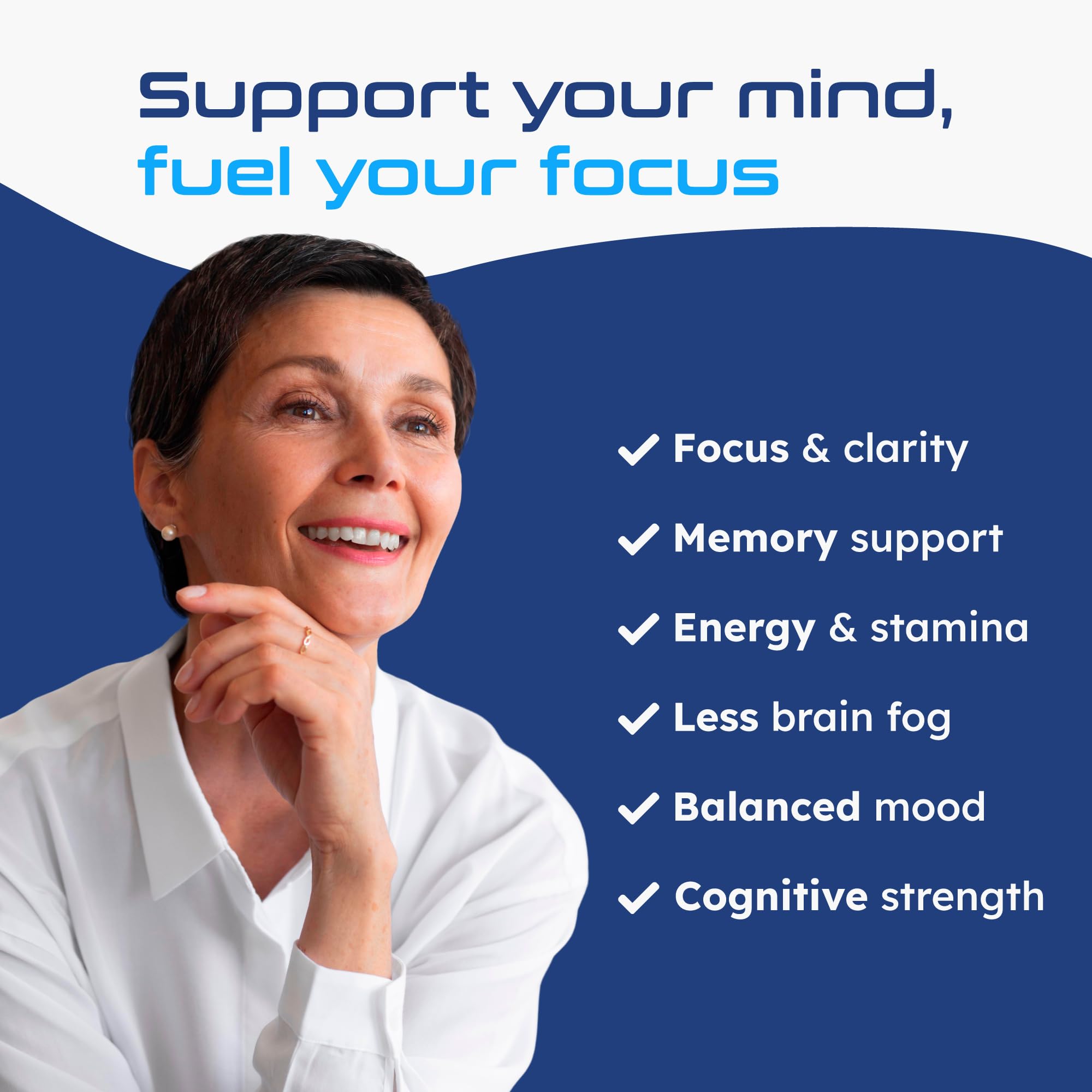 Neurella 2.0 Brain Supplement – Adult Cognitive Health & Neuro Support, Brain Supplements for Memory and Focus with NAC Supplement, Ashwagandha & B12 Vitamins for Women & Men, 120 Capsules - TrustMedUSA