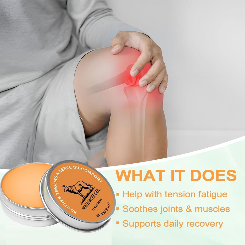 Neuro Balm, Joint & Muscle Soothing Cream, Natural Nerve & Joint Support Balm, Fast-Acting Herbal Formula for Tingling, Burning & Stiffness, Pain Relief, Daily Body Care (1Pcs) - TrustMedUSA