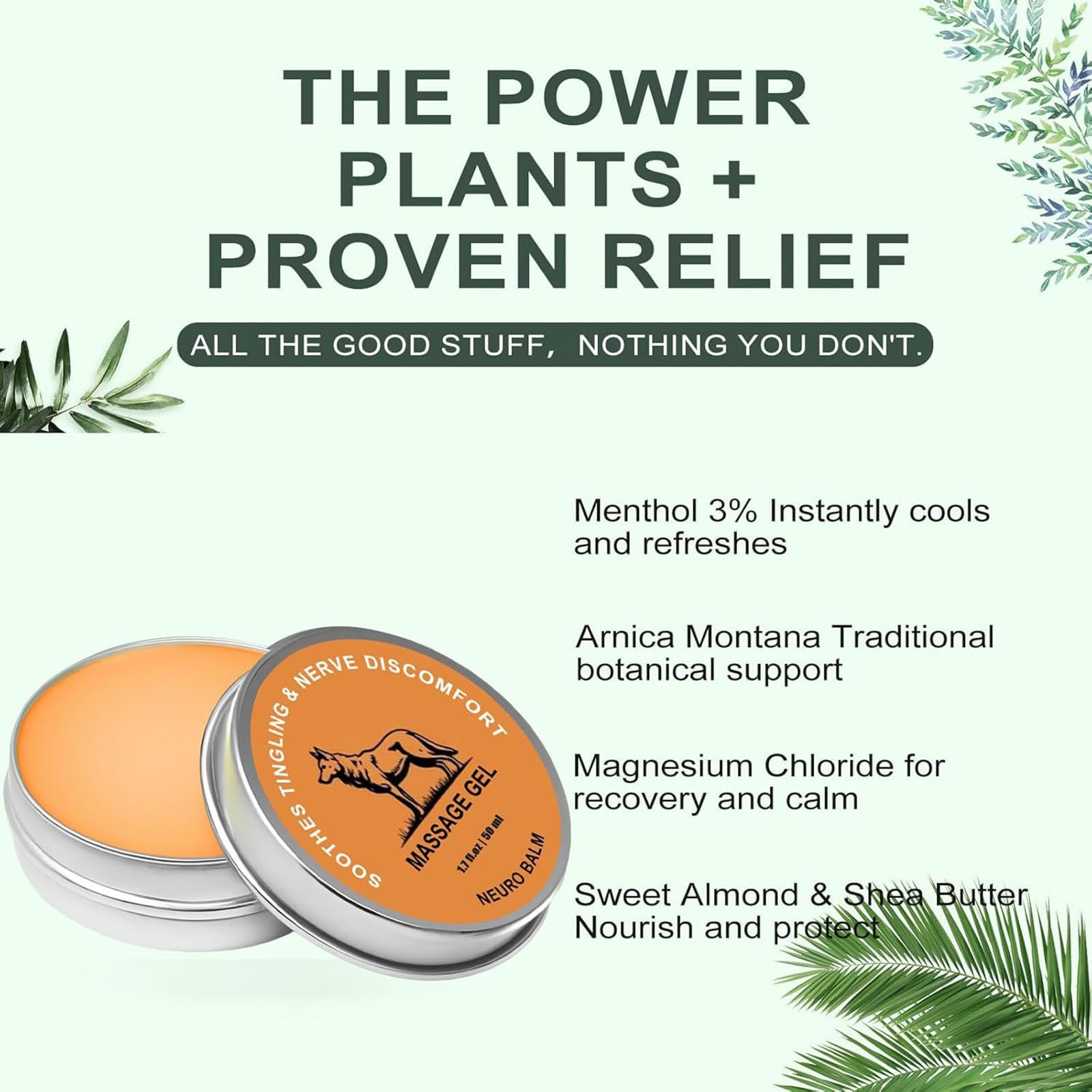 Neuro Balm, Joint & Muscle Soothing Cream, Natural Nerve & Joint Support Balm, Fast-Acting Herbal Formula for Tingling, Burning & Stiffness, Pain Relief, Daily Body Care (1Pcs) - TrustMedUSA