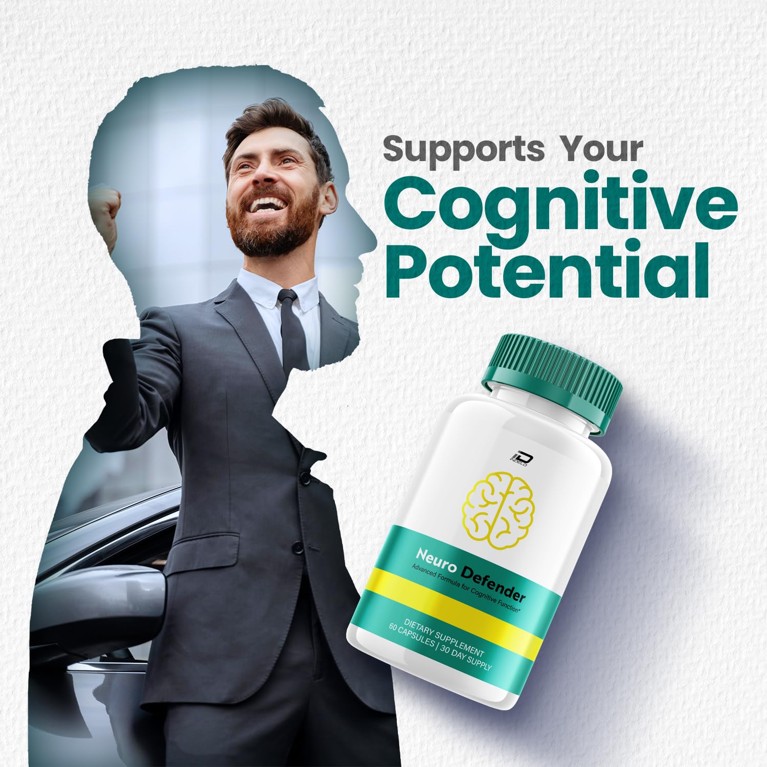 Neuro Defender Supplement Capsules – NeuroDefender Natural Blend Formula Focus Memory Support and Reviews (1 Pack – 60 Capsules) - TrustMedUSA