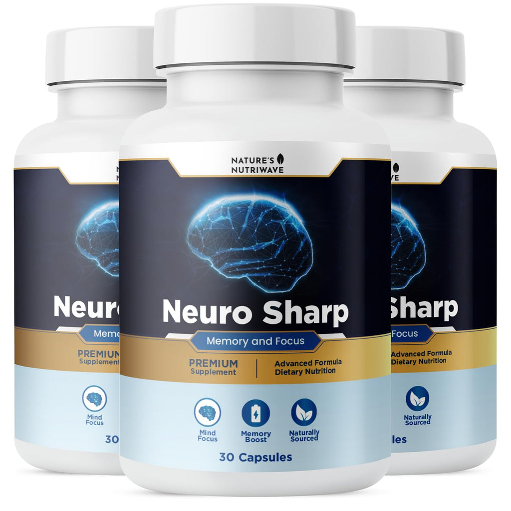 Neuro Sharp – Natural Formula with Bacopa Monnieri, Ginkgo Biloba & Huperzine-A – Made in the USA, Non-GMO, 30 Capsules, 3 Month Supply - TrustMedUSA