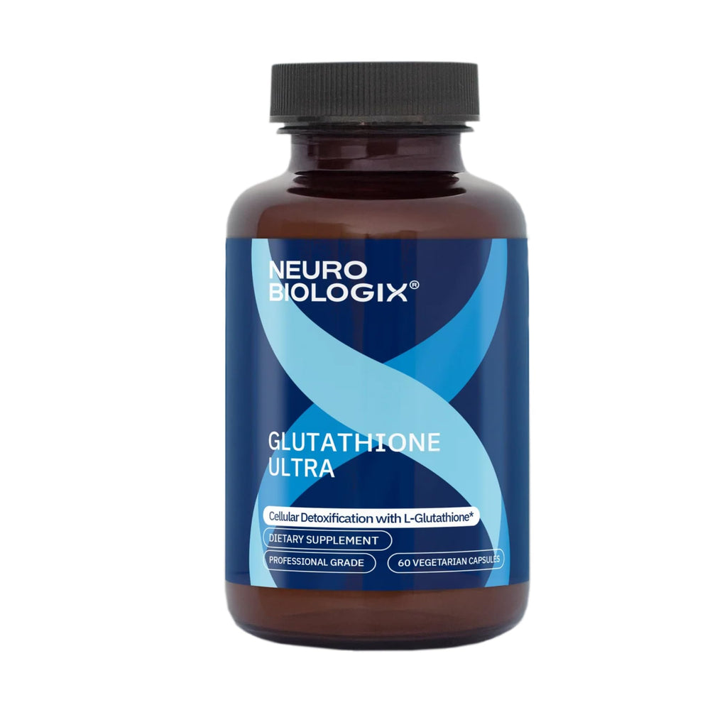 Neurobiologix Glutathione Ultra, L-Glutathione Antioxidant Complex with Vitamin C, A, B2, B6, Zinc, Selenium, Manganese, Taurine & Quercetin for Cellular Health, Gluten Free, 60 Vegetarian Capsules - TrustMedUSA