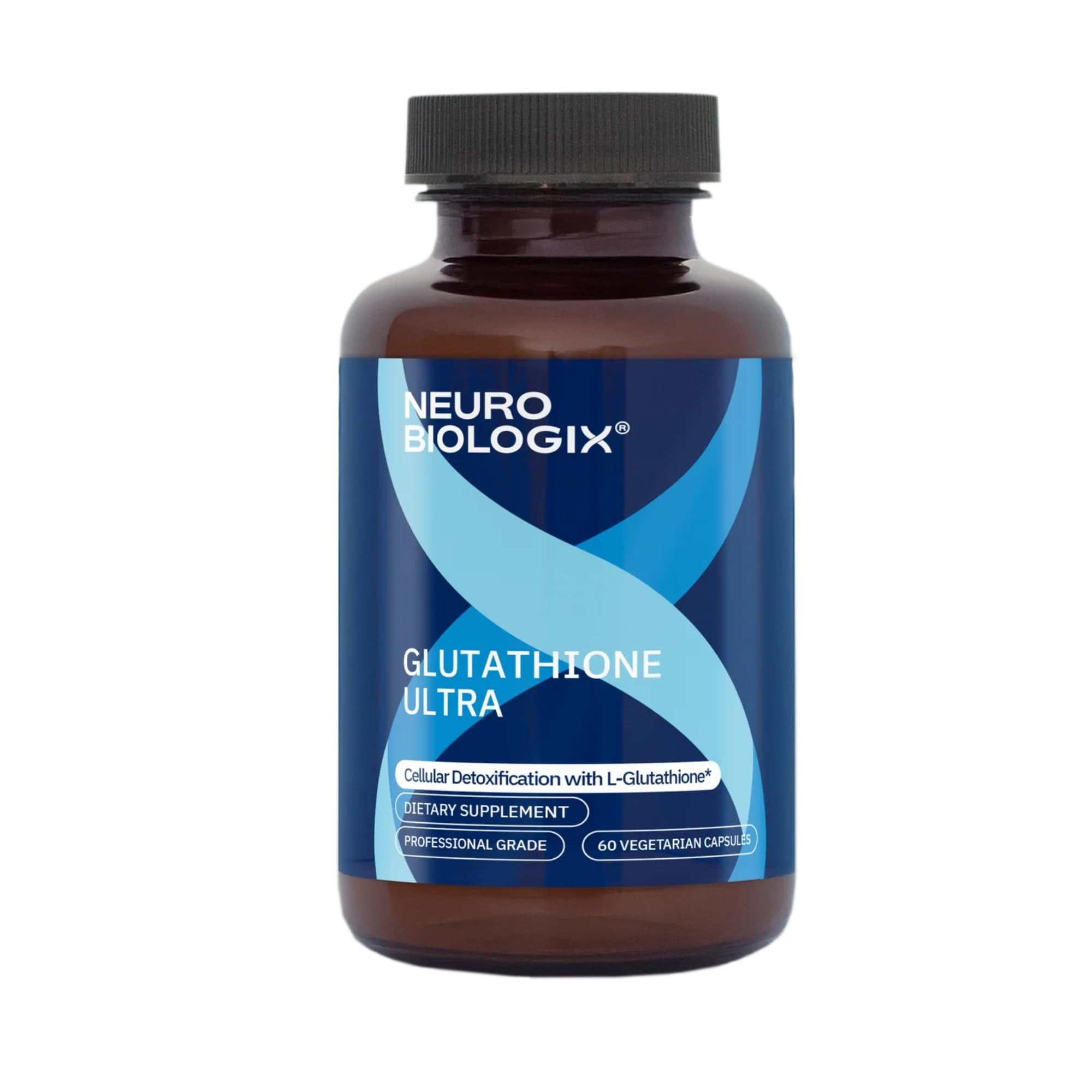Neurobiologix Glutathione Ultra, L-Glutathione Antioxidant Complex with Vitamin C, A, B2, B6, Zinc, Selenium, Manganese, Taurine & Quercetin for Cellular Health, Gluten Free, 60 Vegetarian Capsules - TrustMedUSA