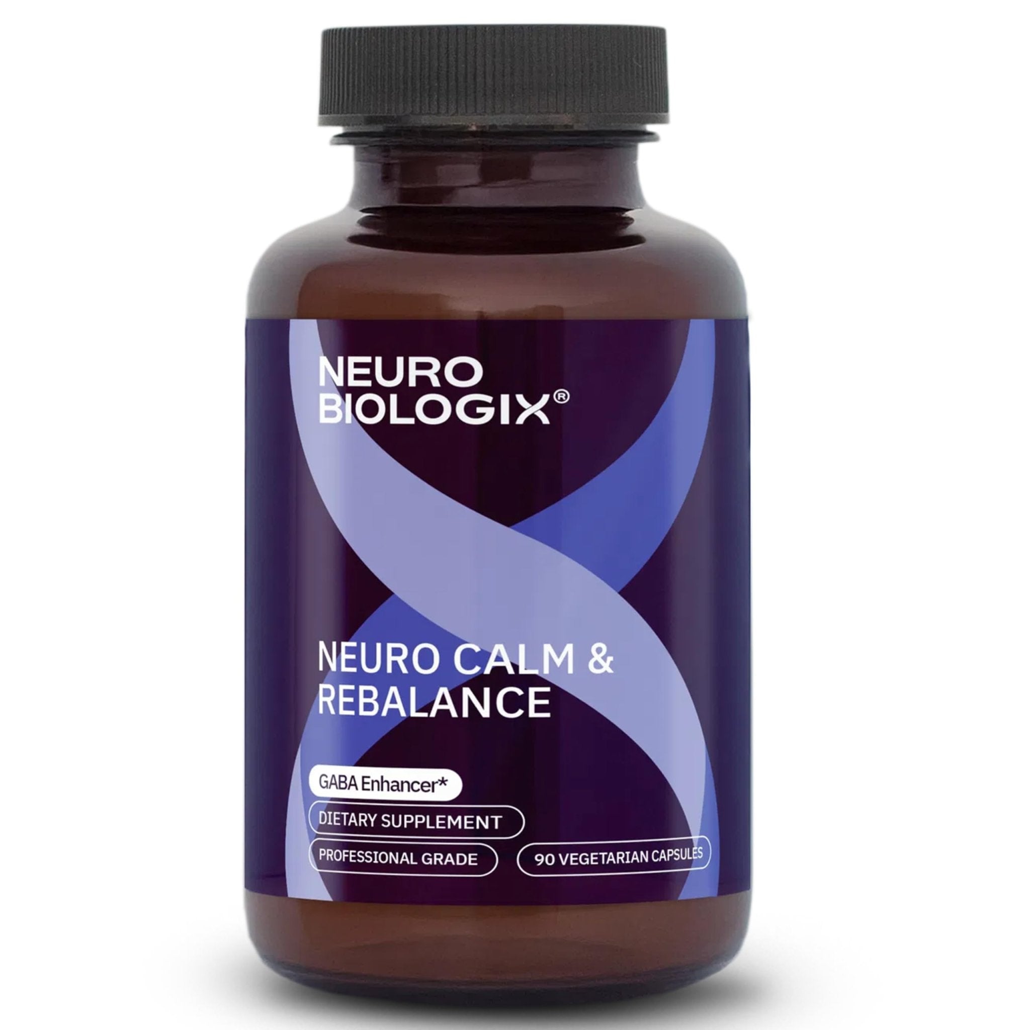 Neurobiologix Neuro Calm & Rebalance, L Theanine, Magnesium, Zinc & Kava Kava Complex for Calm Mood Balance and Stress Support, GABA Activity Support Supplement, Gluten Free, Vegetarian, 90 Capsules - TrustMedUSA