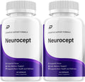 Neurocept Supplement Capsules – All Natural Maximum Strength Formula, Focus & Memory Support (2 Pack – 120 Capsules) - TrustMedUSA