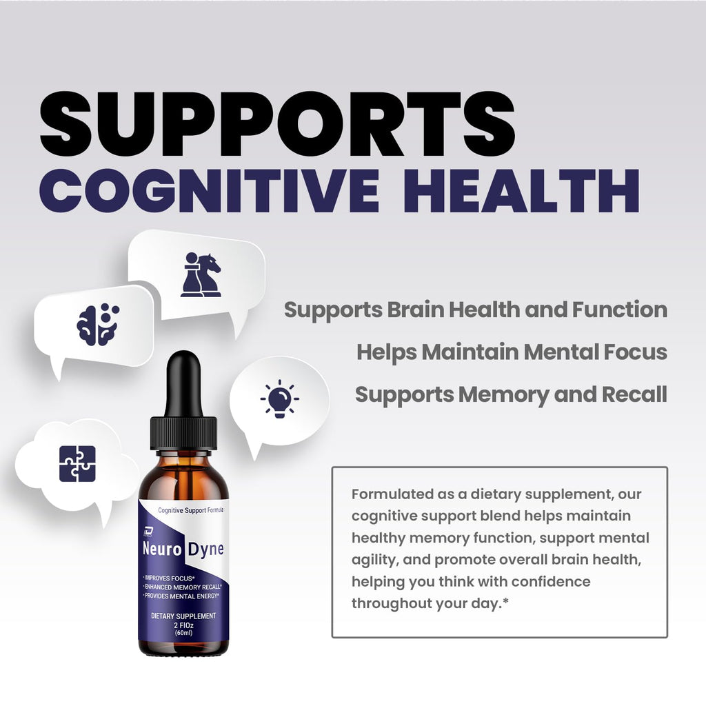 Neurodyne Liquid Drops – Neuro Dyne Natural Liquid Dietary Natural Blend Supplement (1 Pack – 1 Month Supply) - TrustMedUSA
