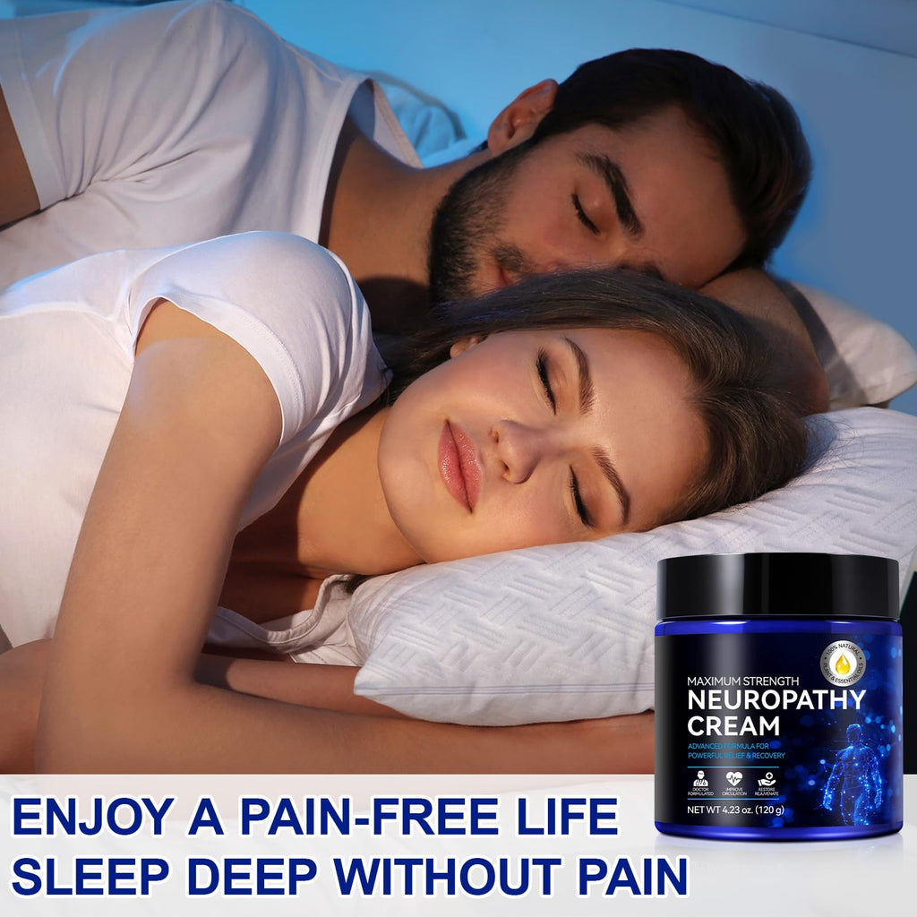 Neuropathy Cream for Feet, Legs & Hands – Lightweight, Plant-Based Formula with Cooling Comfort, 4 oz - TrustMedUSA