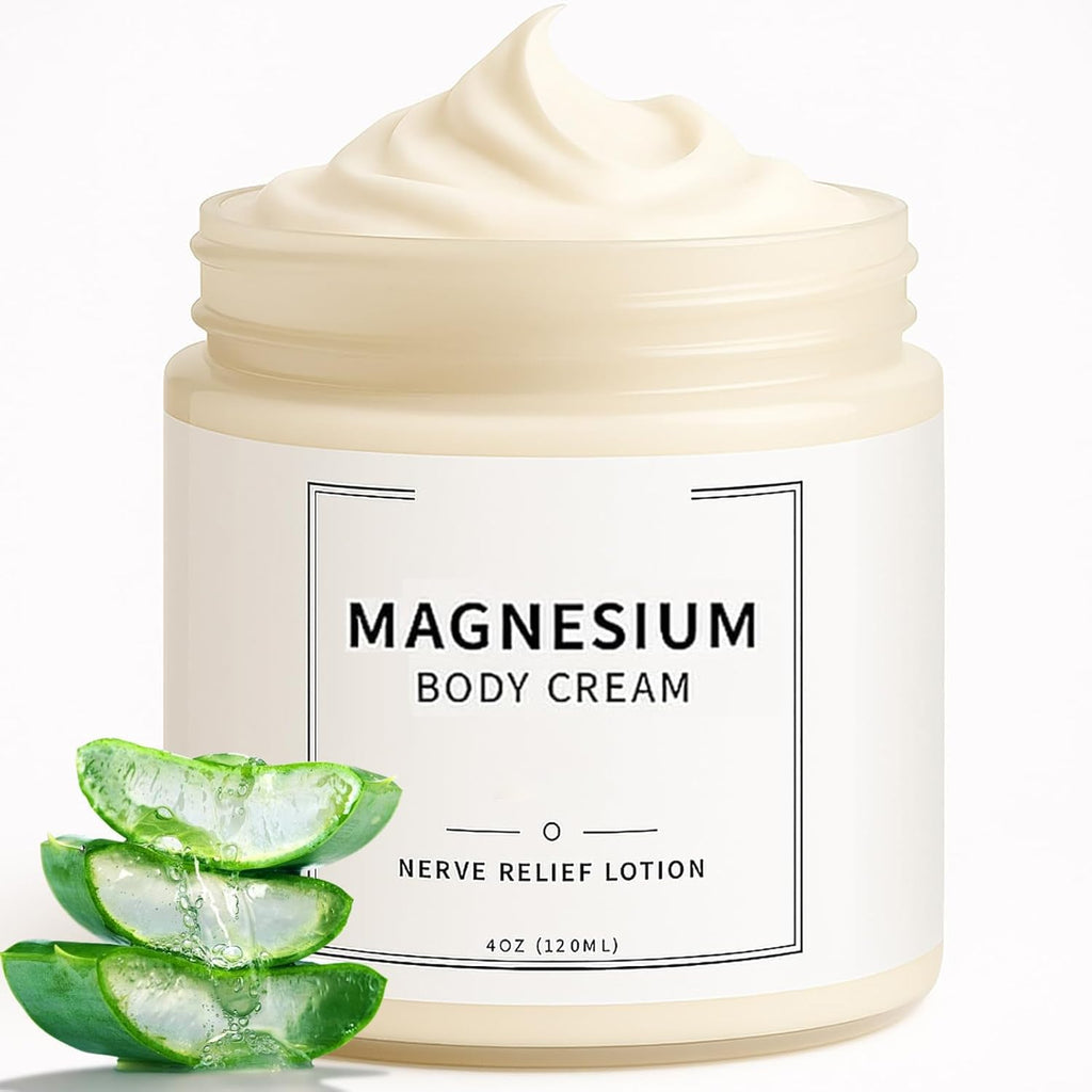 Neuropathy Cream | Nerve Relief Lotion for Feet, Legs & Hands | Magnesium Chloride with Aloe Vera Extract | Non-Greasy Formula for Day & Night Use | Thoughtful Gift for Mama, Dad, Men & Women (1) - TrustMedUSA